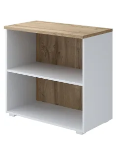 Стеллаж Комус Мебель К-Loft 241H004 786х420х738 дуб натур/белый