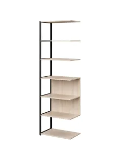 Полустеллаж для документов K-Loft  241H025 645х400х2105дуб сканд/черный