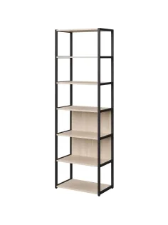 Стеллаж для документов K-Loft  241H024 670х400х2105 дуб сканд/черный