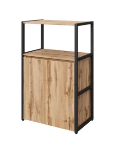 Стеллаж для документов K-Loft  241H022 670х400х1068 дуб натур/черный