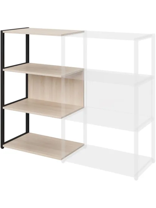 Полустеллаж для документов K-Loft  241H021 645х400х1068 дуб сканд/черный