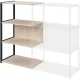 Полустеллаж для документов K-Loft  241H021 645х400х1068 дуб сканд/черный