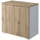 Стеллаж Комус Мебель К-Loft 241H004 786х420х738 дуб натур/белый