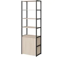 Стеллаж для документов K-Loft  241H026 670х400х2105 дуб сканд/черный