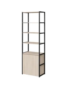 Стеллаж для документов K-Loft  241H026 670х400х2105 дуб сканд/черный