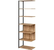 Полустеллаж для документов K-Loft  241H025 645х400х2105 дуб натур/черный
