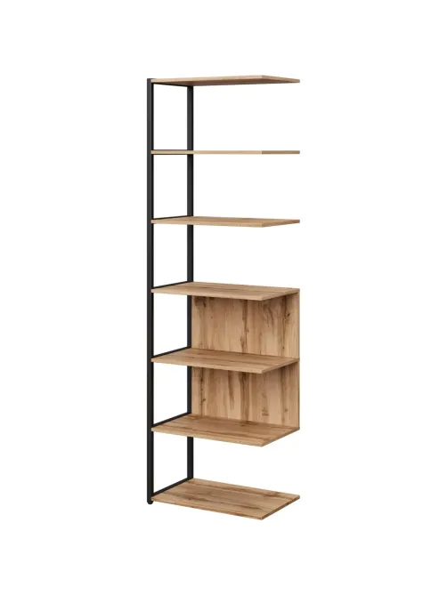 Полустеллаж для документов K-Loft  241H025 645х400х2105 дуб натур/черный