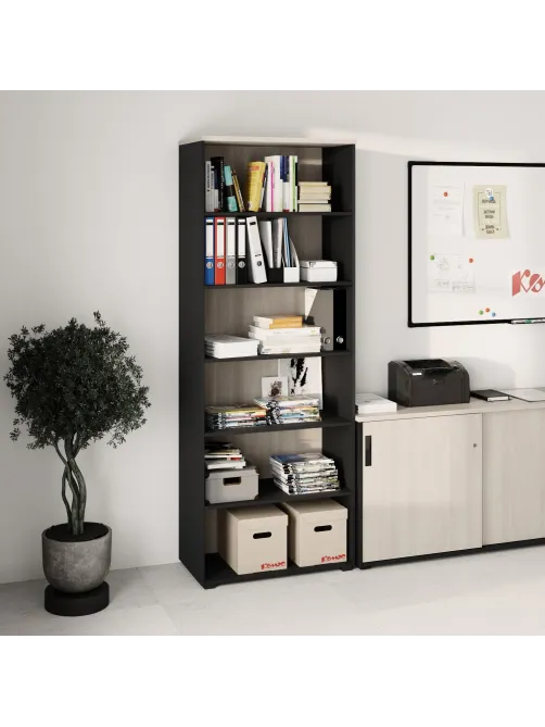 Стеллаж для документов выс. К-Loft 241H003 выс.2106 дуб скандин./графит