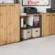 Стеллаж для документов низкий К-Loft 241H004 выс 738 дуб натур./графит
