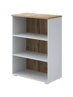 Стеллаж Коомус Мебель К-Loft 241H011 786х420х1080 дуб натур/белый