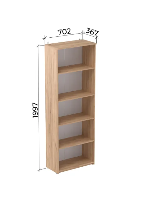 Стеллаж Easy LT Оптима 702х367 Дуб крафт золотой В1997