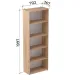 Стеллаж Easy LT Оптима 702х367 Дуб крафт золотой В1997