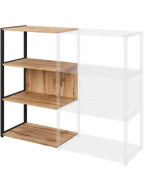 Полустеллаж для документов K-Loft  241H021 645х400х1068 дуб натур/черный