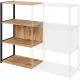 Полустеллаж для документов K-Loft  241H021 645х400х1068 дуб натур/черный
