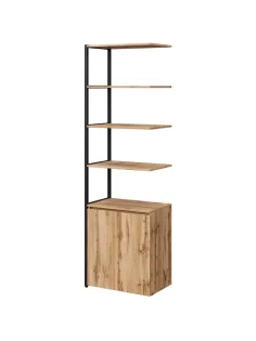 Полустеллаж для документов K-Loft  241H027 645х400х2105 дуб натур/черный