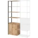 Полустеллаж для документов K-Loft  241H027 645х400х2105 дуб натур/черный