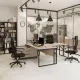 Стол К-Loft Director 241S007 Ш1600 дуб скандин