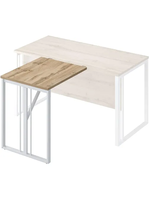 Брифинг Комус Мебель К-Loft Director 241B002 700х600х752 дуб натур/белый