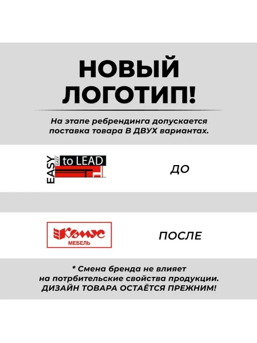 Тумба - купе Д_EASY Director ДСП мел. Асканит/желез.камень 801.006