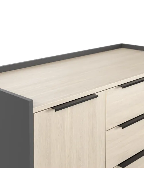 Тумба выкатн. К-Loft Director 241T006 1170x500x635 дуб скандин/графит