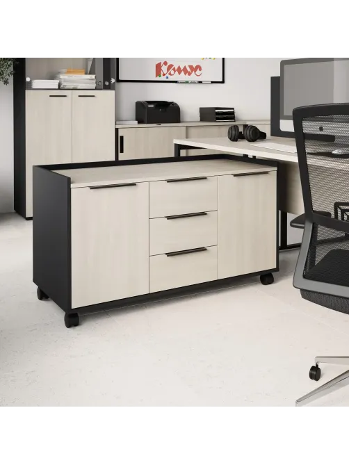 Тумба выкатн. К-Loft Director 241T006 1170x500x635 дуб скандин/графит