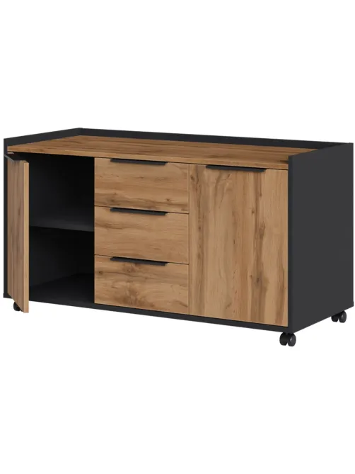 Тумба выкатн. К-Loft Director 241T006 1170x500x635 дуб натуральн/графит