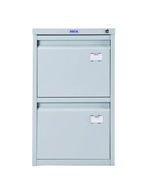 Картотека ПРАКТИК A-42 шкаф 2 секцион А4, ц.замок, 408х485х685
