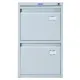 Картотека ПРАКТИК A-42 шкаф 2 секцион А4, ц.замок, 408х485х685