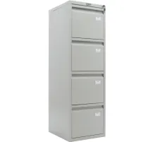 Картотека ПРАКТИК A-44 шкаф 4 секцион. А4, ц.замок, 410х485х1305