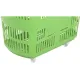 Корзина-тележка REK_Комус Мебель B35C.ECO.GR.BL 35л зелен. с чер.руч