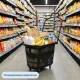Корзина-тележка REK_Комус Мебель B35C.ECO.BL.BL 35л черная с чер.руч