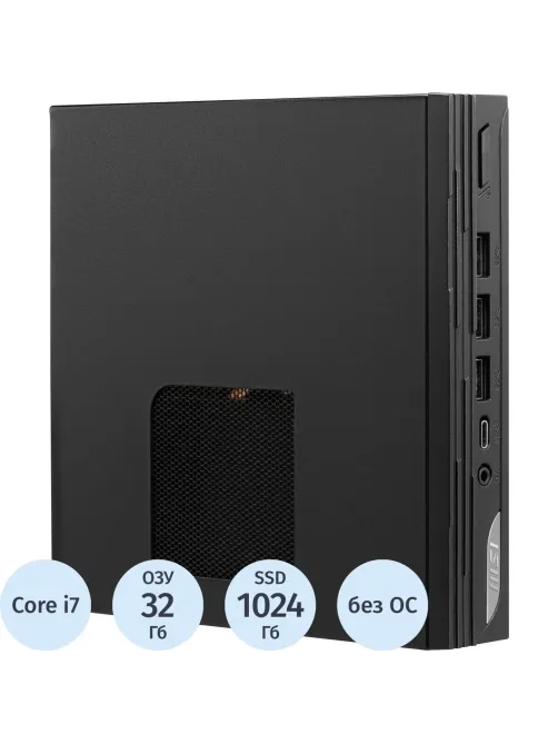 Мини ПК MSI Pro DP10 12M Mini(9S6-B0A611-288)i7-1360P/32/1TB/VESA/VGA/NOS