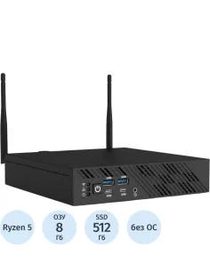 Неттоп Rikor RPC G3 U02A (DABBD421) 5600G/2x8Gb/512Gb/NoOS/KBM