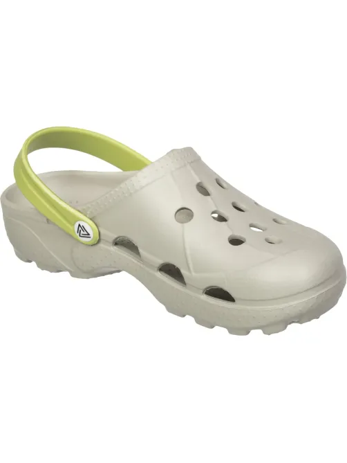 Сабо женские EVART Ола дымчато-серый/салатовый р.39