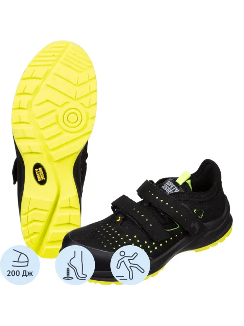 Полуботинки Safety Jogger MODULO S1PS SANDAL BLK р.44