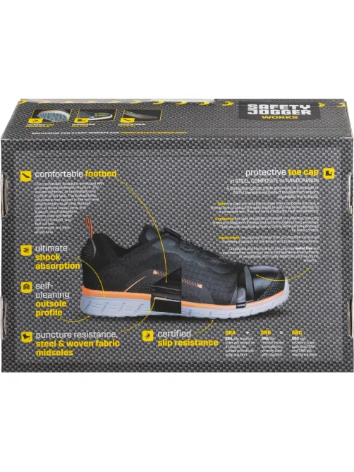 Полуботинки Safety Jogger MODULO S3S LOW TLS BLK р.45