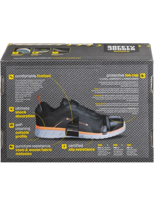 Полуботинки Safety Jogger MODULO S3S LOW TLS BLK р.43