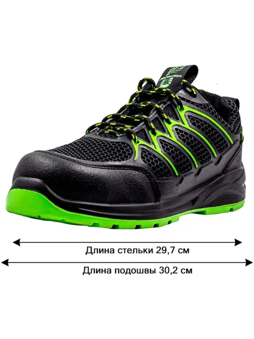 Полуботинки (кроссовки)  4232ККС ПУ/ПУ, КП, АС,черный  (47)