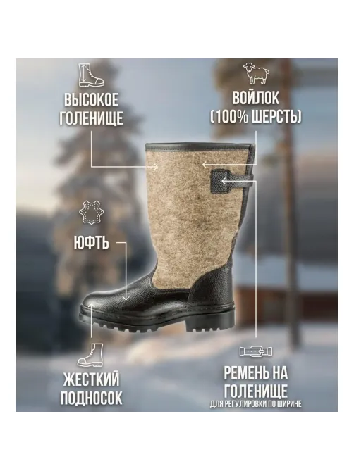 Сапоги войлочные 'Мороз' (р.47) (М7)