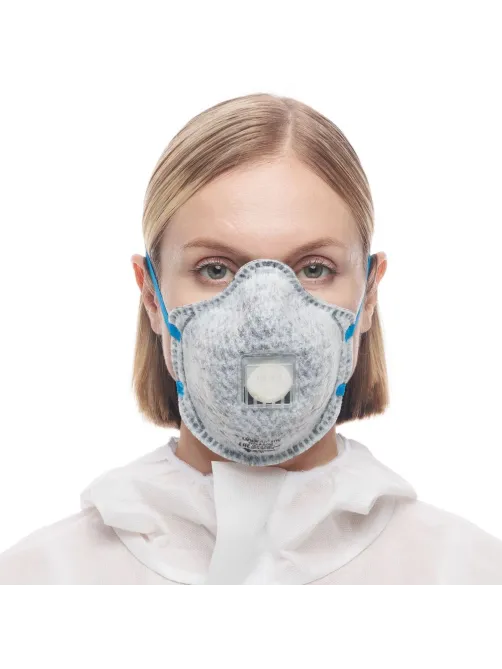 Полумаска фильтрующая UNIX Air 612V FFP2 R D/В0/Е0 3шт/уп