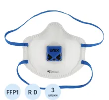 Полумаска фильтрующая UNIX Air 111V с кл FFP1 RD до 4ПДК 3шт/уп