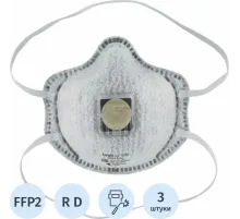 Полумаска фильтрующая UNIX Air 512V FFP2 R D/А0 3шт/уп