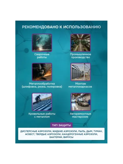Полумаска респиратор фильтрующ PHSV911WG(в комп фильт PHSV9110WG P1 R 10шт)