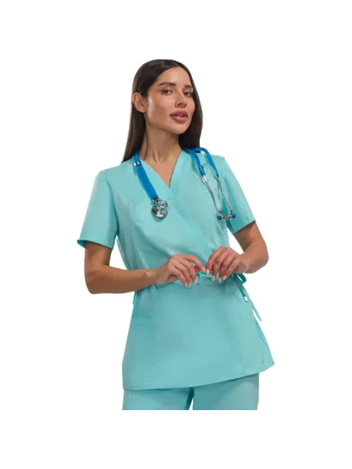 Костюм жен (куртка, бр) м24 бирюз 108/158-164