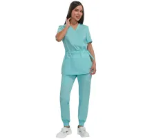 Костюм жен (куртка, бр) м24 бирюз 88/158-164