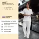 Костюм универсальный (куртка, бр) у05 КР без кармана бел 120-124/158-164