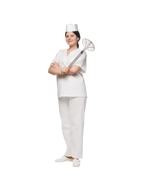 Костюм универсальный (куртка, бр) у05 бел 120-124/170-176