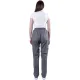 Костюм БИСТРО женский цв.бел/т.сер (Кос841) (р.60-62) р.158-164