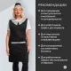 Фартук сарафан Маркет Профи с пилоткой всеразмерный цв. чер/сер