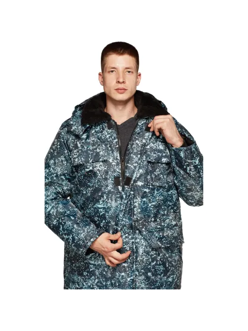 Костюм зимний Охранника с п/к КМФ цифра серый(р.48-50) 170-176